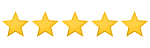 Five stars rating icon